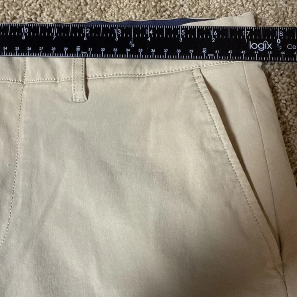 J Crew Tech Pant Mens 34x33* Tan 770 Straight Fit Stretch Performance Khaki Golf